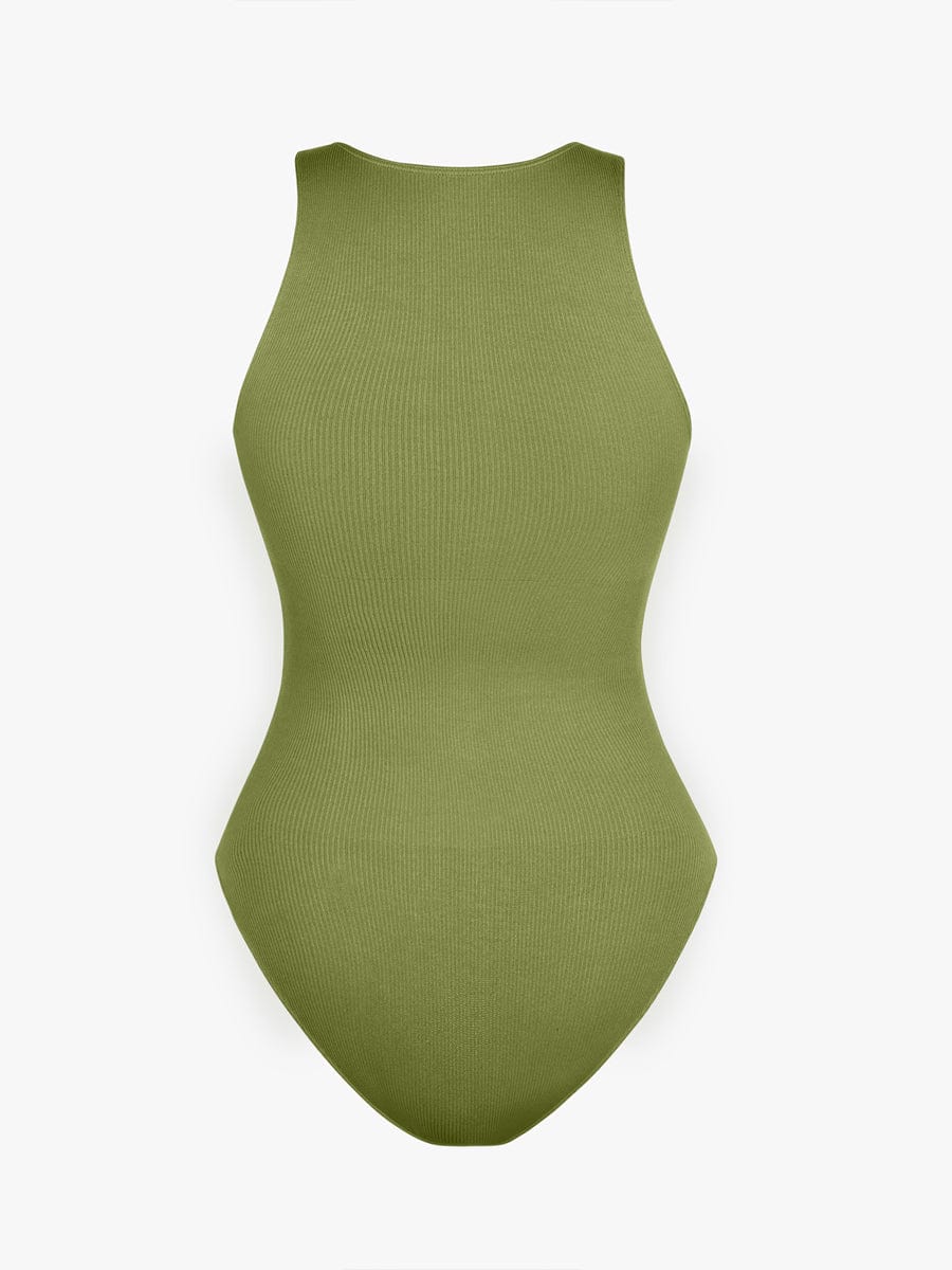 Figurformender Badeanzug mit Reißverschluss – Sportlich Elegant & Bauchkontrolle für Damen
