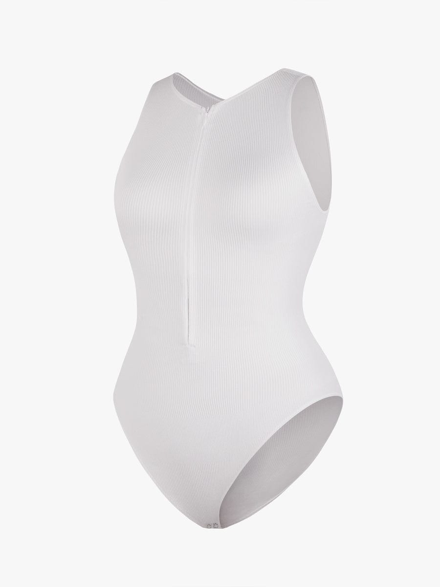 Figurformender Badeanzug mit Reißverschluss – Sportlich Elegant & Bauchkontrolle für Damen