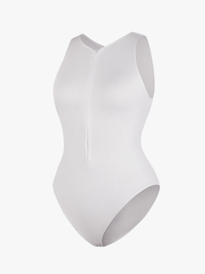 Figurformender Badeanzug mit Reißverschluss – Sportlich Elegant & Bauchkontrolle für Damen