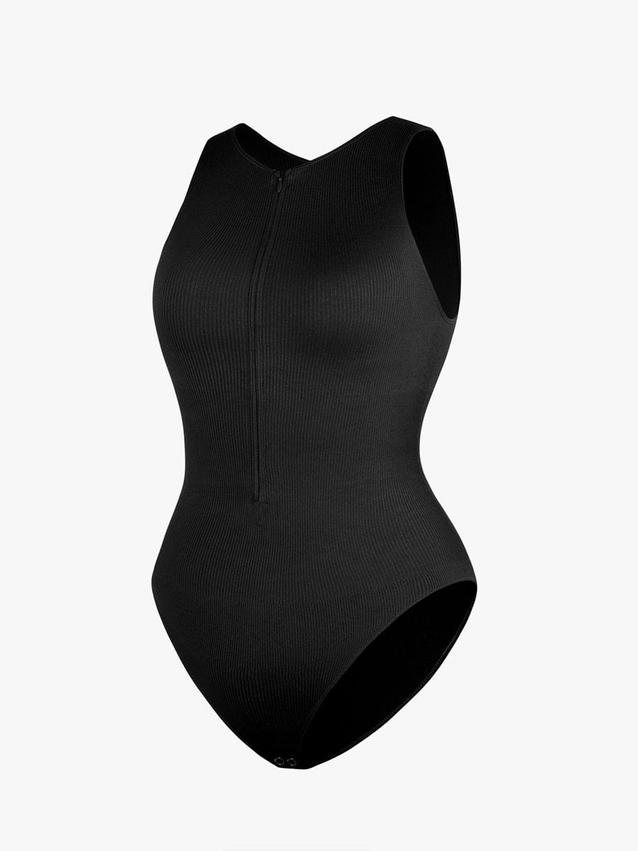 Figurformender Badeanzug mit Reißverschluss – Sportlich Elegant & Bauchkontrolle für Damen