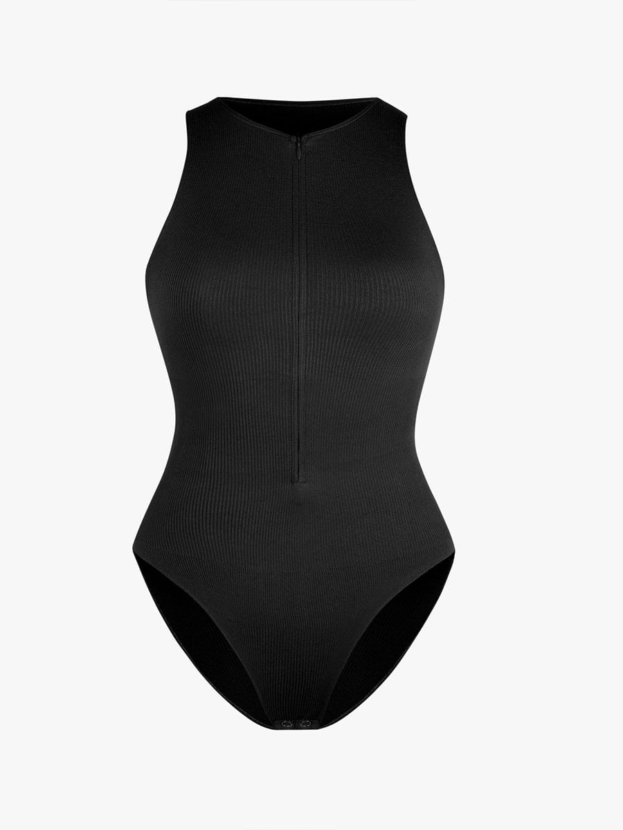 Figurformender Badeanzug mit Reißverschluss – Sportlich Elegant & Bauchkontrolle für Damen