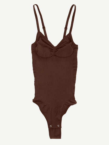 Figurformender Body mit Spaghettiträgern – Seamless Shapewear für Damen in Eleganter Passform