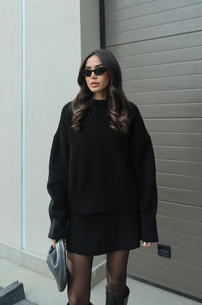 Éliska - Elegantes Frühlingsensemble aus zwei Teilen mit Pullover und Rock