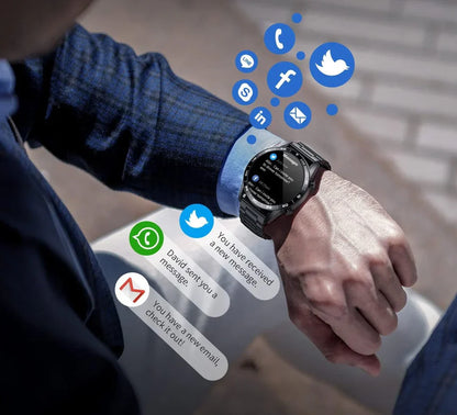 ChronoVivant - Luxuriöse Smartwatch für Herren | Multisport-Modus | Gesundheitsüberwachung
