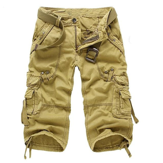 Cargo Shorts mit Gürtel für Herren – Robuste Freizeitshorts mit vielen Taschen