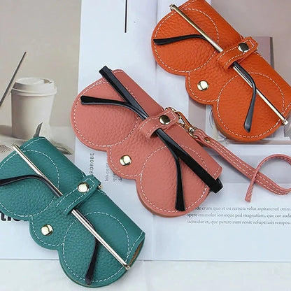 Brillenetui mit Schlüsselanhänger für Damen – Kompakte Sonnenbrillen Tasche