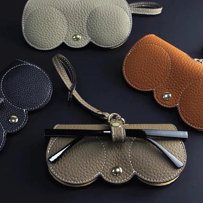 Brillenetui mit Schlüsselanhänger für Damen – Kompakte Sonnenbrillen Tasche