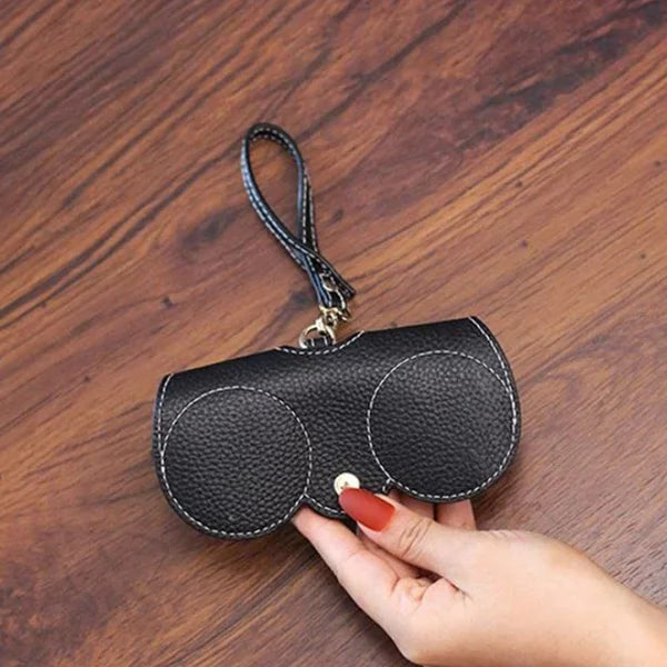 Brillenetui mit Schlüsselanhänger für Damen – Kompakte Sonnenbrillen Tasche