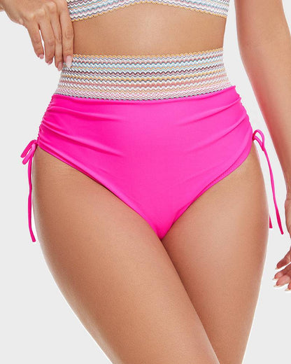 Stylischer Bikini für Damen mit High-Waist Hose – V-Ausschnitt & Figurformend