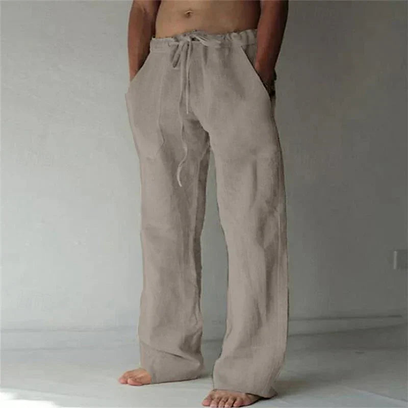 René - Weite Leinenhose für Herren