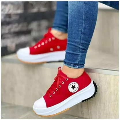 Trendige Plateau Sneaker für Damen mit Profilsohle – Bequem, Stylisch & Alltagstauglich