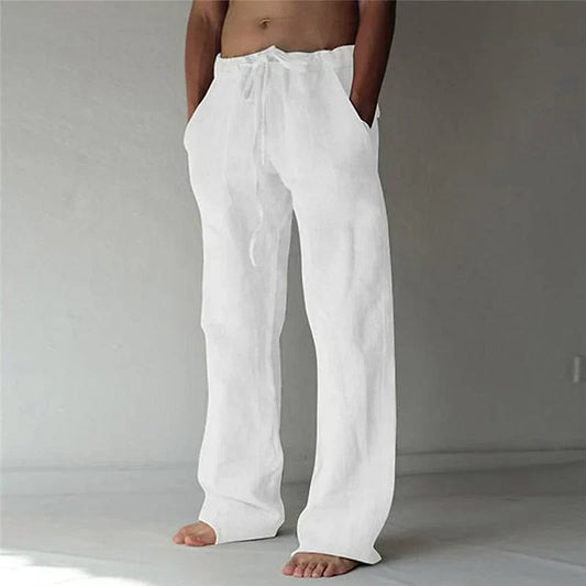 René - Weite Leinenhose für Herren