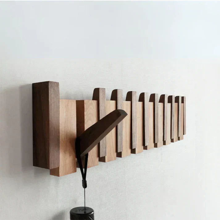 Gaspard - Klavier Holz Kleiderständer | Eleganter Wandorganisator für den Eingangsbereich, Mäntel, Hüte und Schlüssel