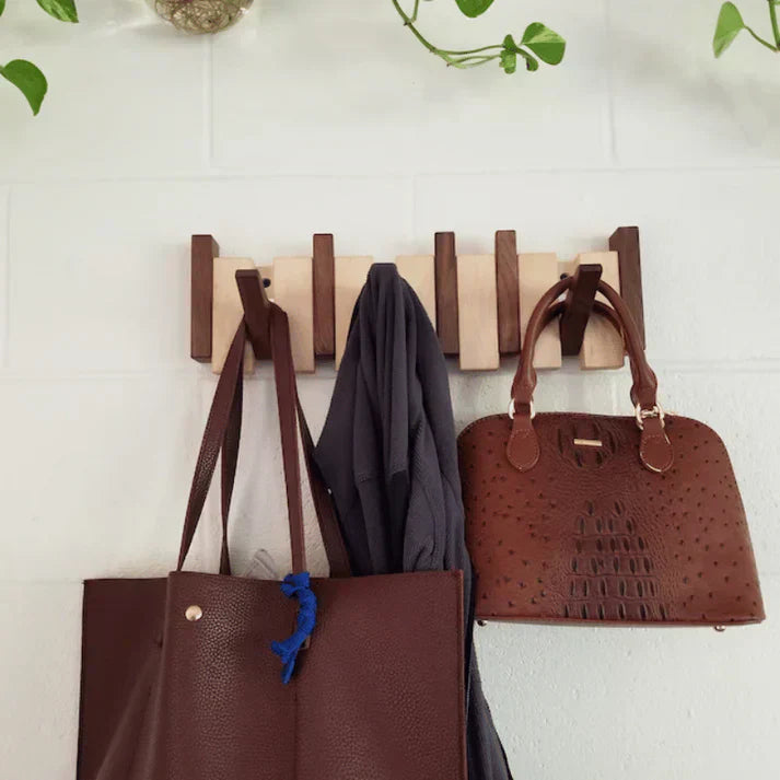 Gaspard - Klavier Holz Kleiderständer | Eleganter Wandorganisator für den Eingangsbereich, Mäntel, Hüte und Schlüssel