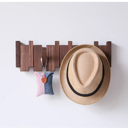 Gaspard - Klavier Holz Kleiderständer | Eleganter Wandorganisator für den Eingangsbereich, Mäntel, Hüte und Schlüssel