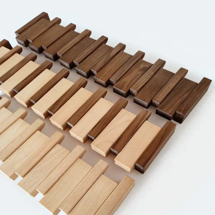 Gaspard - Klavier Holz Kleiderständer | Eleganter Wandorganisator für den Eingangsbereich, Mäntel, Hüte und Schlüssel