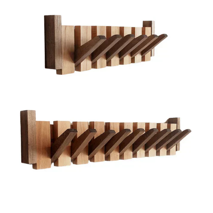 Gaspard - Klavier Holz Kleiderständer | Eleganter Wandorganisator für den Eingangsbereich, Mäntel, Hüte und Schlüssel