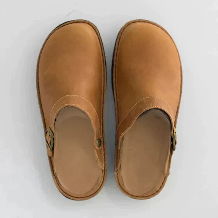 Thalorie - Orthopädische Leder-Clogs für den Herbst