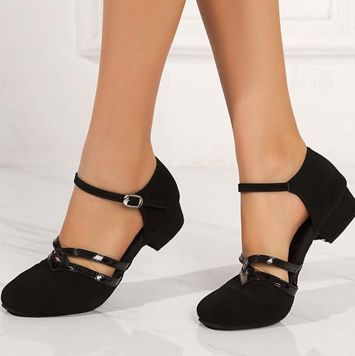 Elegante Komfort-Ballerinas mit Hallux Schutz für Damen – Bequeme Schuhe mit Knöchelriemen